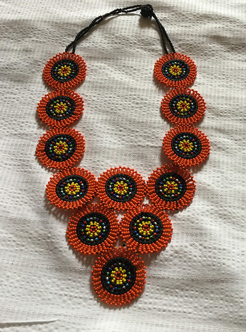 Kenyan Necklace Orange