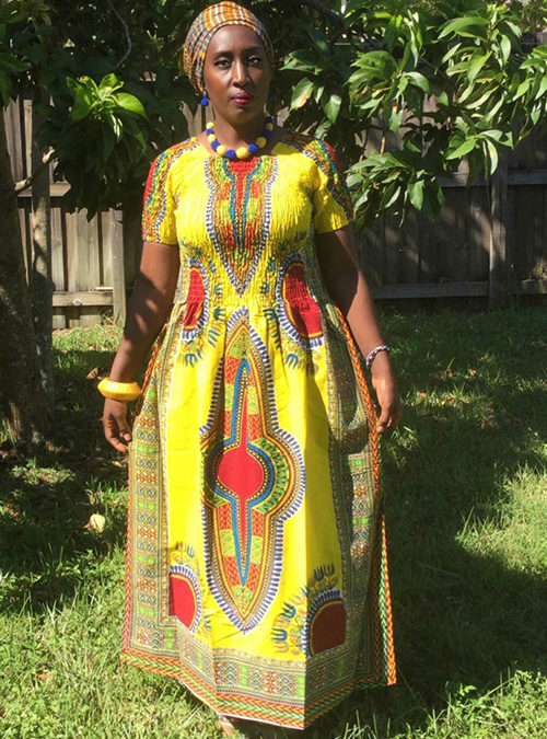 Free Size Dashiki Long Dress